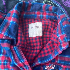 Holister button up long sleeve flannel